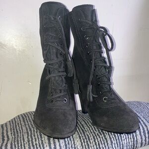 All Saints Grismby boots size 10  US women’s (41 eu) in gray navy
